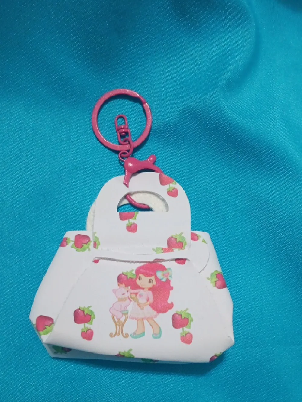 Strawberry Shortcake Girl or Women's Kids Novelty Keychain Purse Accessory NEW!